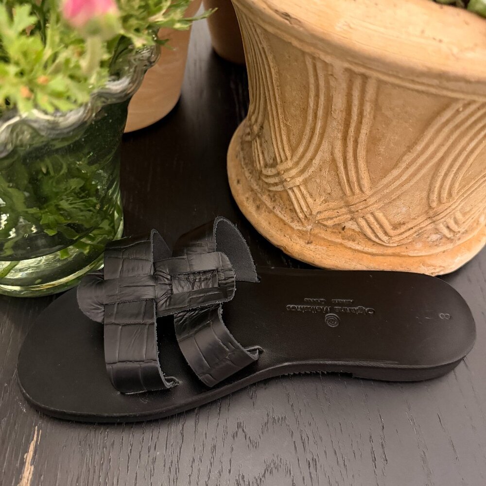 Custom greek leather sandals